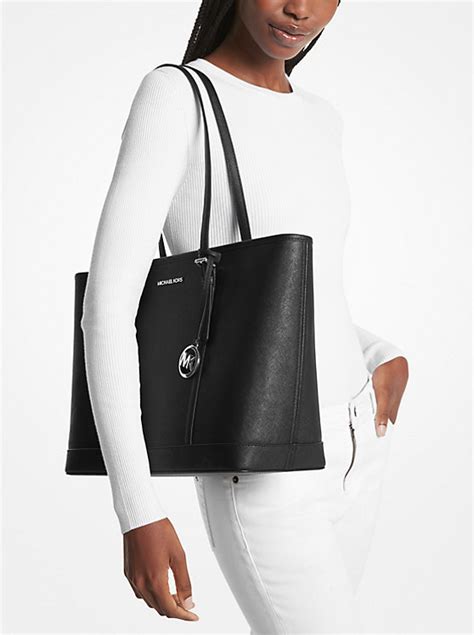 jet set saffiano leather tote